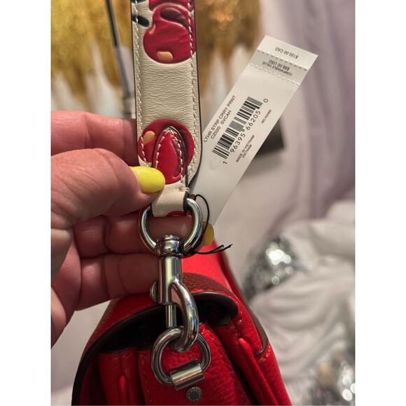 COACH | cassie cherry nwt red crossbody/shoulder bag/purse pocketbook handbag - Picture 14 of 16